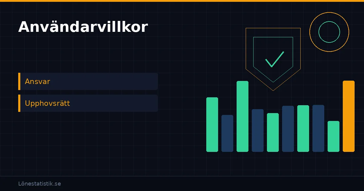 Användarvillkor för Lönestatistik.se – villkor och ansvarsfriskrivning